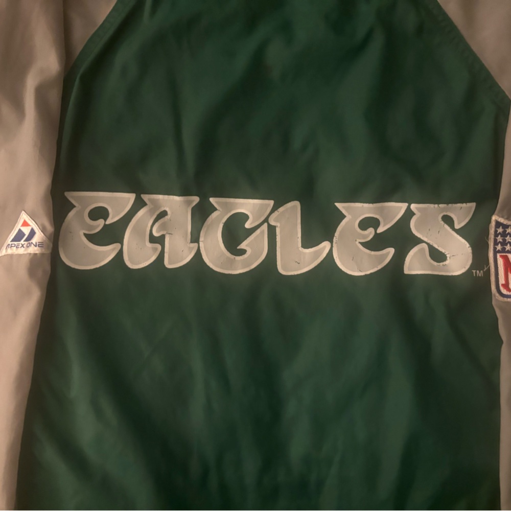 Philadelphia eagles apex 90s windbreaker size xl lightweight perfect for games - Picture 6 of 6
